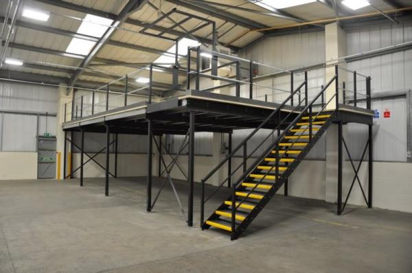 2000kgs Loading Industrial Mezzanine Floors Steel Platform Multi Tier Racking
