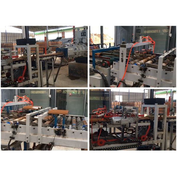 Automatic Tile Making Machine PLC Length Control Pressed Roofing Tiles Forming Line