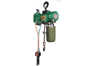 China Green Alloy Steel 0.5 ton Pneumatic Air Hoist Steam And High-Powder Dust on sale