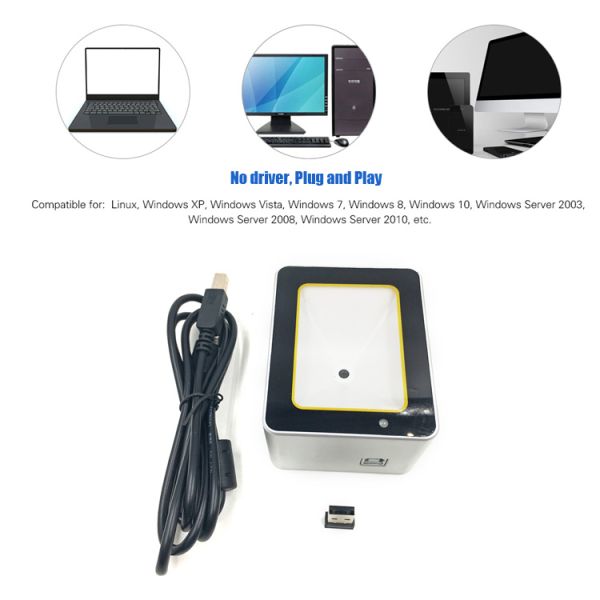 Kebo SK-510 New Design Alloy Case 1D 2D QR Code fixed mount barcode scanner Barcode Scanner Desktop Scanner