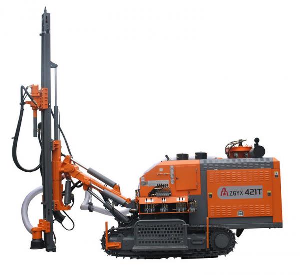 Buy 14.5Mpa Dth Drilling Equipment 25m Hole Depth , ZGYX - 421T Top Hammer Drill Rig at wholesale prices