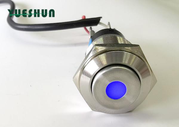 Buy 16mm Dot Type Push Button Switch LED Illuminated , LED Latching Push Button Switch at wholesale prices