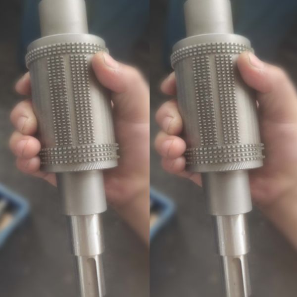 Face Mask Knurling Sharft Components With CNC Machining Turing And Heat Treatment Process