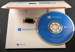 Quality Genuine Microsoft Win10 home 32bit 64bit OEM package coa sticker DVD windows 10 home computer software system for sale