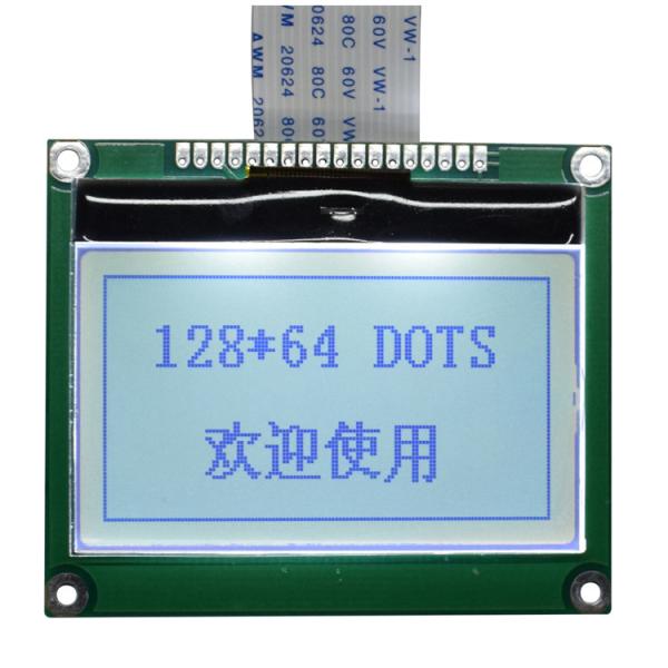 Buy Dot Matrix 128*64 Graphic LCD Display Module COG Bonding Mode Electronic Tag Usage at wholesale prices