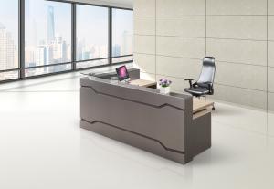 Knock Down Modern Front Reception Counter Desk Customized Color And Size