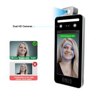 Quality Temperature Detect Face Recognition Access Control Attendance for sale