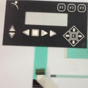 Quality Push Button Membrane Switch Keypad F150 Overlay With Transparent Lcd Window for sale
