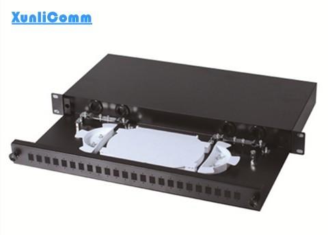 Modular Fiber Optic Patch Panel , Fiber Patch Panel 24 Port High Reliability