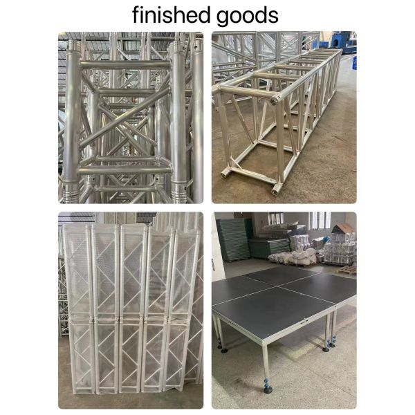 Portable Audio Line Array Lift Tower Square Triangle Aluminum Alloy Truss Speaker Tower