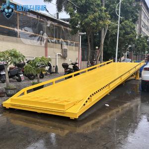 Yellow Loading And Unloading Portable Dock Ramp For Enhanced Efficiency In Warehouses