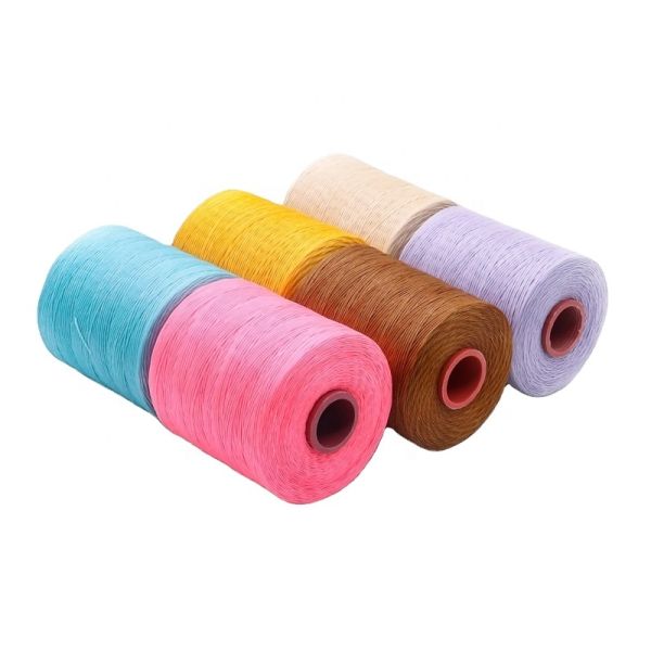Flat Waxed Thread Type 1mm 210D Yarn Count Sewing Thread for Crochet