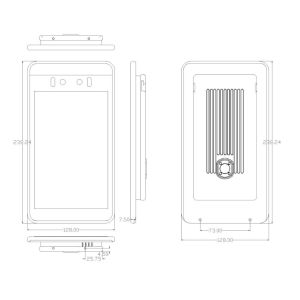 Biometric Tripod Security Gates Office Access Control QR Code Turnstile