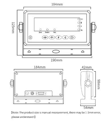 30kg Electronic Weighing Machine Indicator With LCD Display Battery Powered