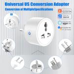 Tuya Wifi Smart Socket Remote Voice Control Plug With Scheduling And Automation