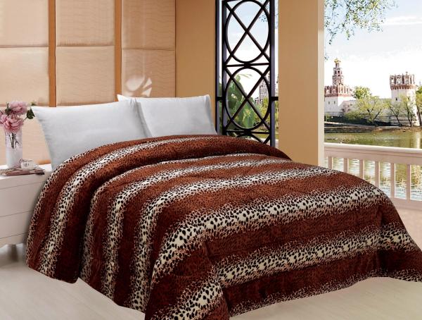 Buy Leopard Style Winter Quilt Sets Square Stitching With ISO9001 Certification at wholesale prices