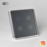 Curved Panel Tuya Smart Switch Wireless Light Switch With Google Assistant Built