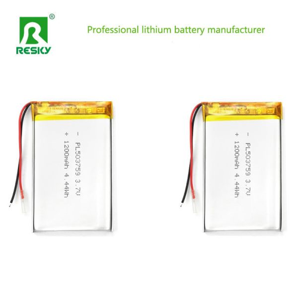 Power Lipo Battery 503759 3.7v 1200mAh 4.44wh Rechargeable Lithium Ion Battery Pack