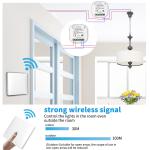2.4GHz Wireless Remote Control Switch Wifi Three Key Self Homekit On Off Switch