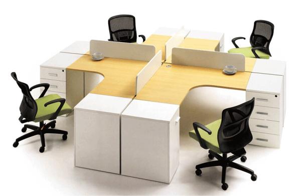 Buy Modular Office Cubicle Workstations Modern Board Wall Partition Customized Size at wholesale prices