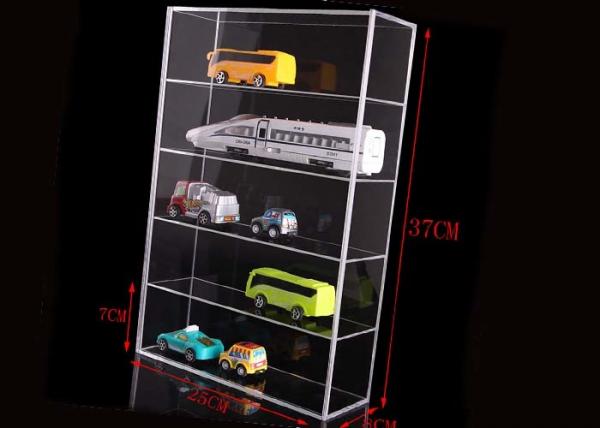 5 Layer Clear Acrylic Display Stands Airplane Cars Model Storage Rack Customised