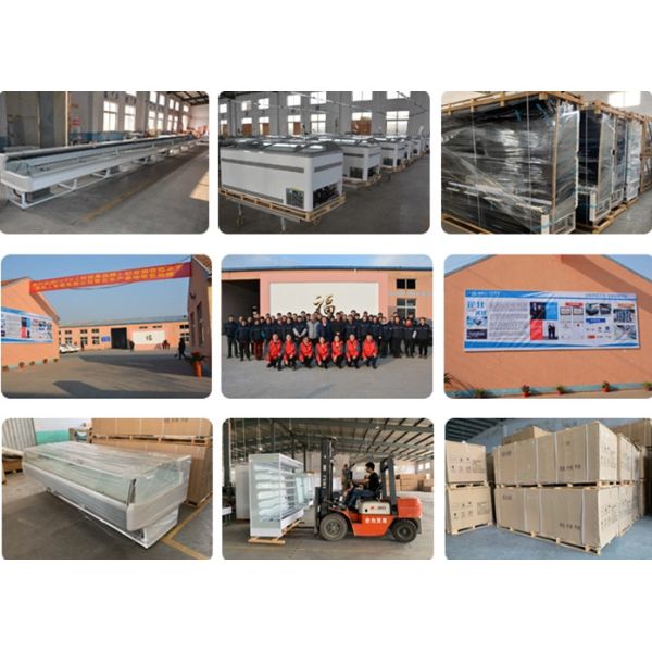 Front Open Door Deli Cooler Supermarket Cooked Food Display Fridge Counter Merchandiser