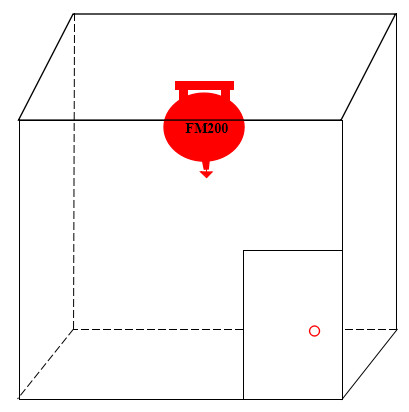 Ceiling Mounted Type FM200 Extinguishing Equipment