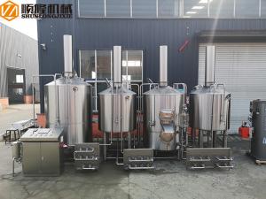 Stainless Steel Brewhouse Equipment , 20HL Steam Heated Beer brewing Equipment