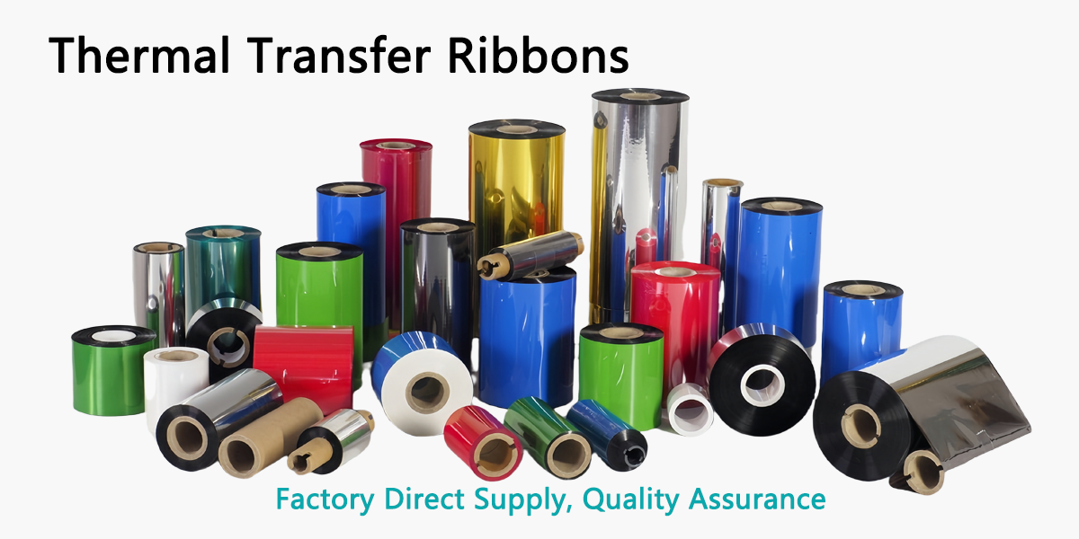 Thermal transfer ribbon, W=100.0mm, white, 300m