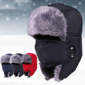 Quality Unisex Outdoor Waterproof Wool Winter Hat For Men Strings Buckle Closure Available for sale