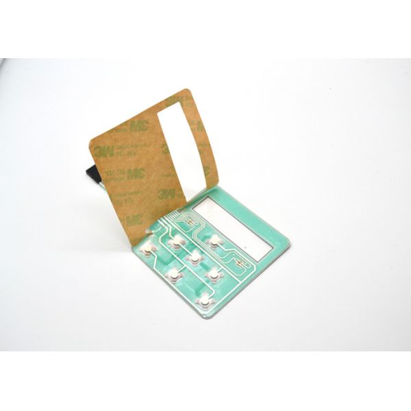 Embossed Tactile Metal Dome Membrane Switch 4 Colors On Surface Overlay