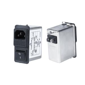 Quality Power Entry Module Filter 6A Three In One IEC Inlet Filter For Power Supply for sale