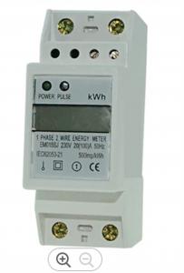 Quality 2 Pole Din Rail Electric Meter 2 Wire Digital Energy Small High Standard 230V for sale