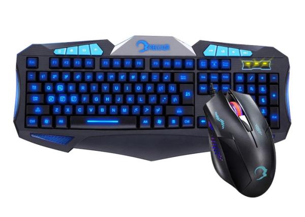 Buy Various Size Illuminated Gaming Keyboard And Mouse Combo No Driver Needed  at wholesale prices