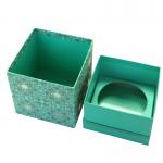 Luxury Customized Handmade Gift Paper Box Packaging , Blue Foldable Paper Jewel