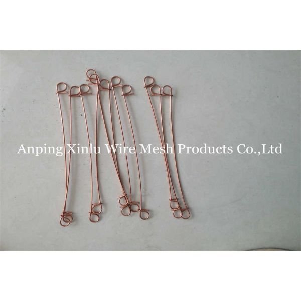 Twin Loop Rebar Galvanized Baling Wire Copper Coated Anti Rust Double Loop Bar Tie Wire