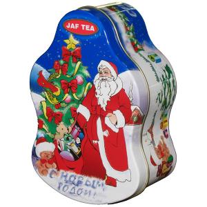 Santa Claus Metal Tin Container For Christmas Holidays , Custom Box