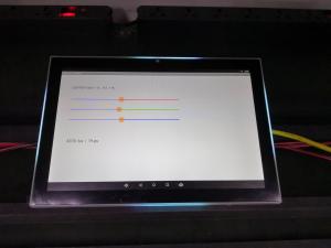 China Customized LED Light Kiosk Panel Android 10 Wall Mounted POE Tablet Ethernet Port NFC Reader Touch Screen on sale