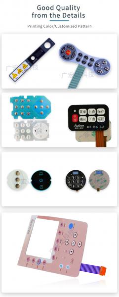 Over 10year experiences OEM ONE-STOP SOLUTION manufacturing New design Membrane Switch dome array for KEYBOARD