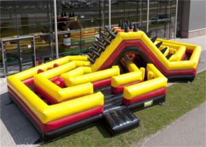 China Challenge Inflatable Obstacle Course , Adult Moon Bounce Obstacle Course on sale