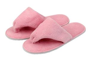 China cotton waffle spa slippers on sale