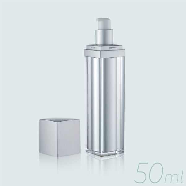 Square Shape Airless Bottles Skin Care Cosmetic Wholesale GR222A 15/30/50ML