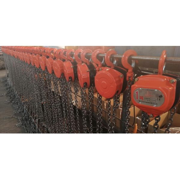 1 Ton 12m Lifting Pulley Block Tension Application Iron Hand Chain