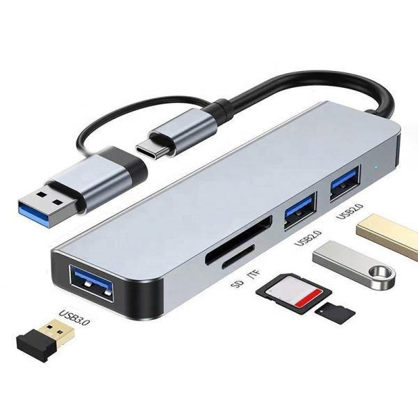 Buy USB A/C Input USB 3.0 Type C Multiport Adapter Docking Station with SD/TF Card Reader at wholesale prices
