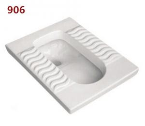 China Sanitary Ware Gravity-fed flushing system Squat pan Bathroom Ceramic Squatting Pan W.C. on sale