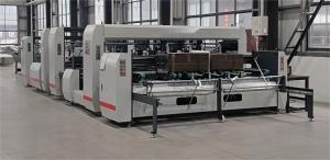 JH-3200F-P Double Splicing Automatic Box Gluing Machine Speed 0 - 120M/min