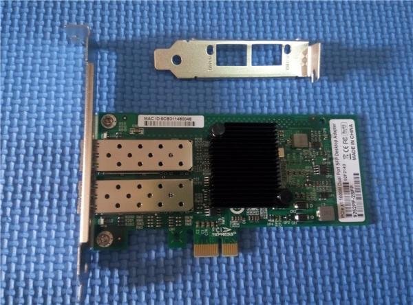 Buy 1G Dual Port Fiber Optic Network Interface Card  Fiber To The Desk Application LC Fiber Network Interface Adapter at wholesale prices