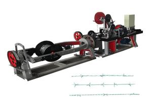 Quality 70kg / Hour Fully Automatic Barbed Wire Machine Simple Structure In Linear Type for sale