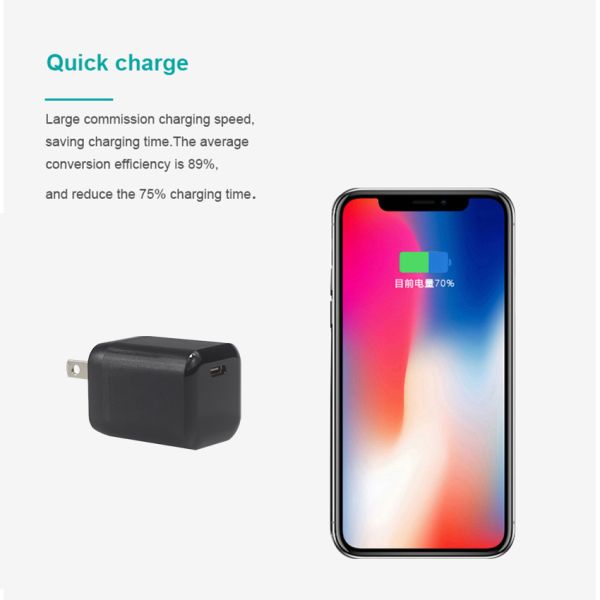 20W GaN PD USB-C Charger for Laptop and Phone