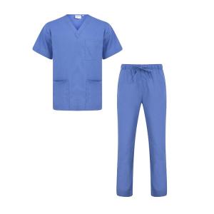 China Disposable Hospital Uniform Scrub Suit Nursing with Short Sleeve on sale